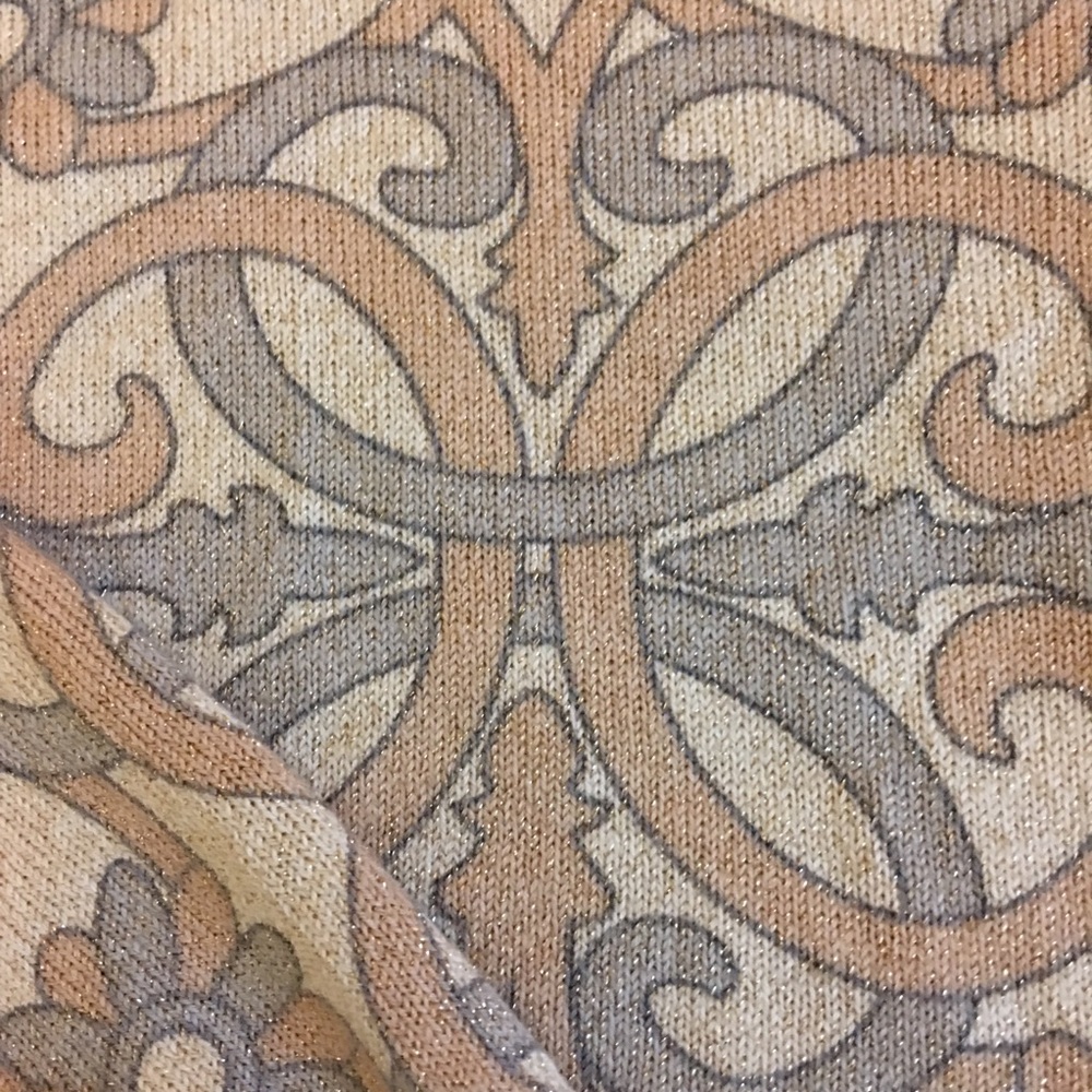 Talbots Scroll Design Metallic Cardigan 3xp - image 3